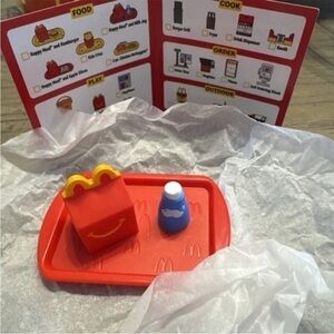 Lil McDonalds Happy Meal Toy 2025 Tray with Happy Meal and Milk #15